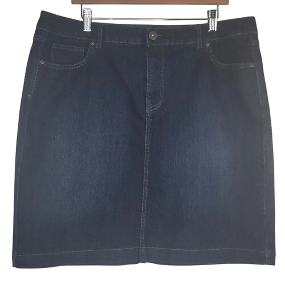Style‎ & Co Classic Blue Denim Skirt
